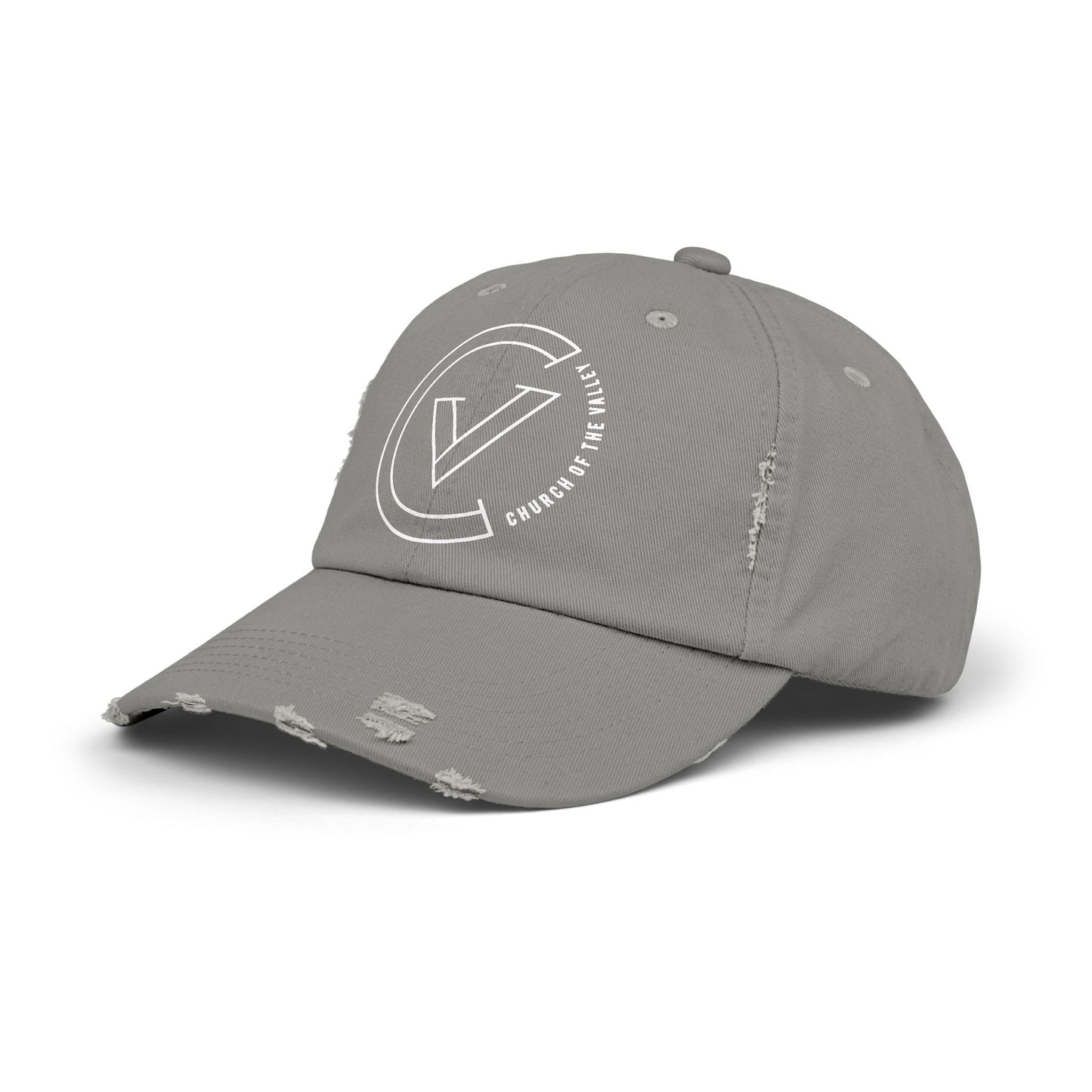 NEW COTV Distressed Cap (WHT)