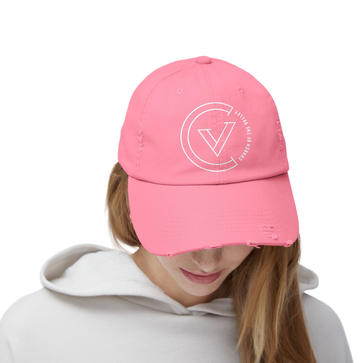 NEW COTV Distressed Cap (WHT)