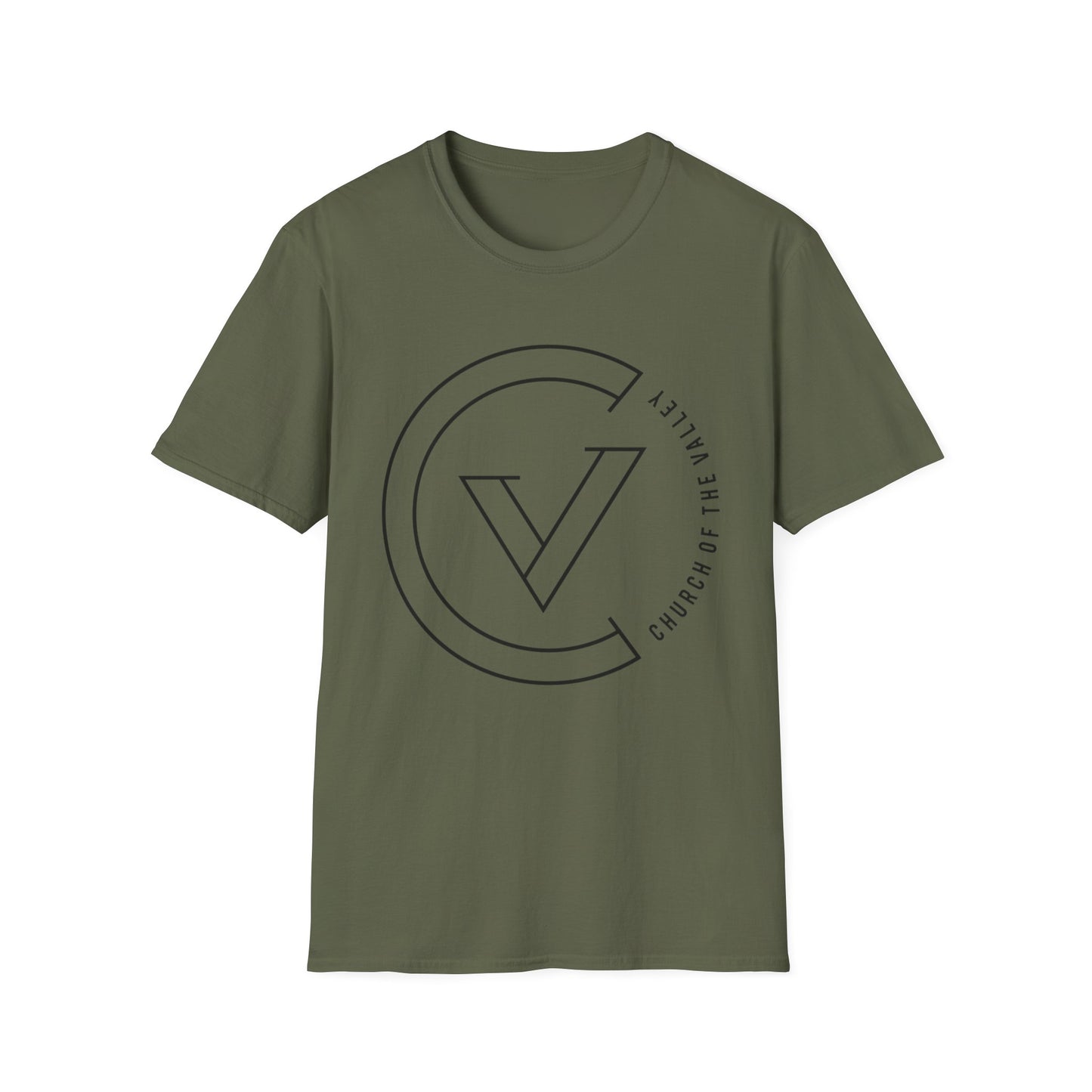 GILDAN Black Logo COTV Tee