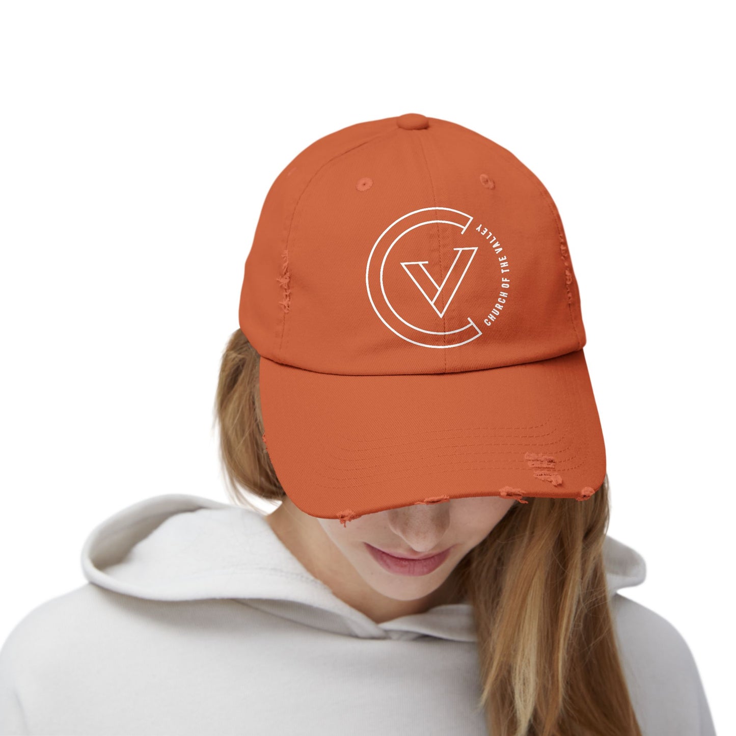 NEW COTV Distressed Cap (WHT)