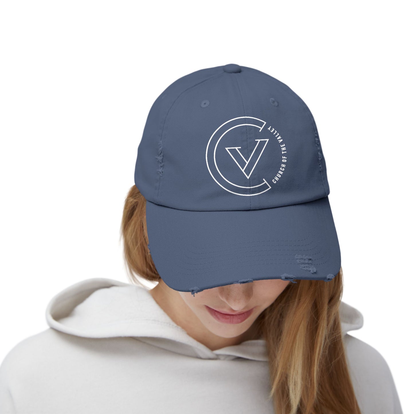 NEW COTV Distressed Cap (WHT)