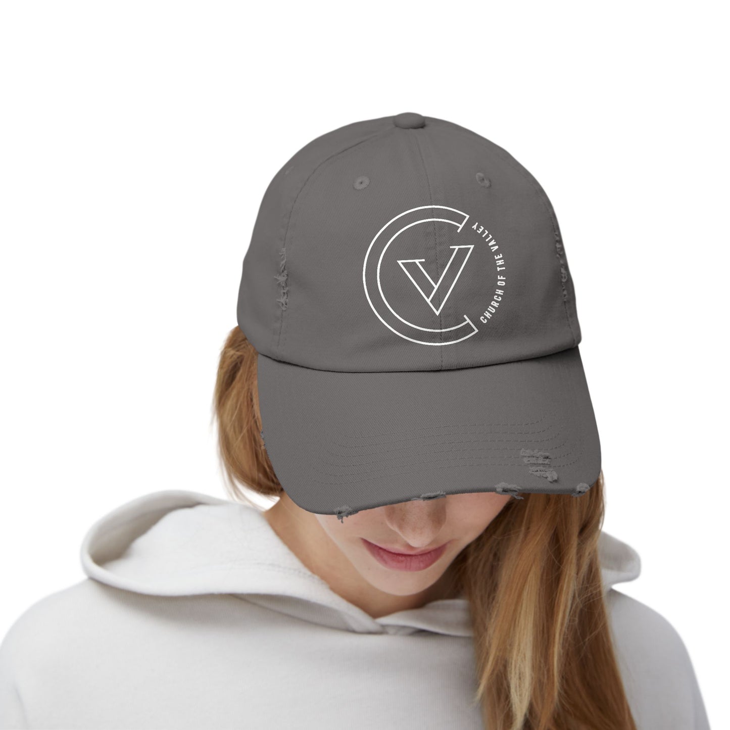 NEW COTV Distressed Cap (WHT)