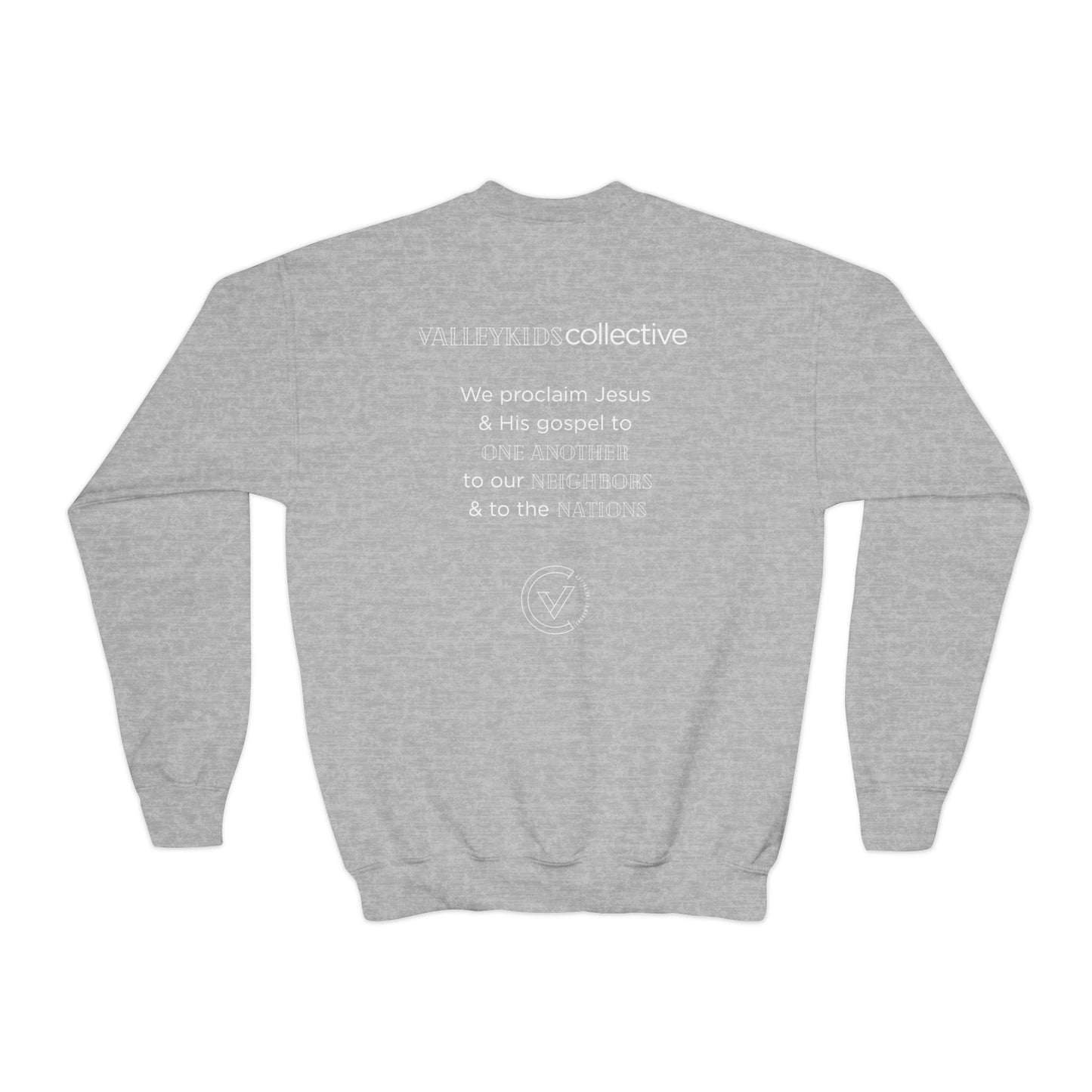 Youth Crewneck Sweatshirt — VKCO Logo Minimalist Kids Pullover