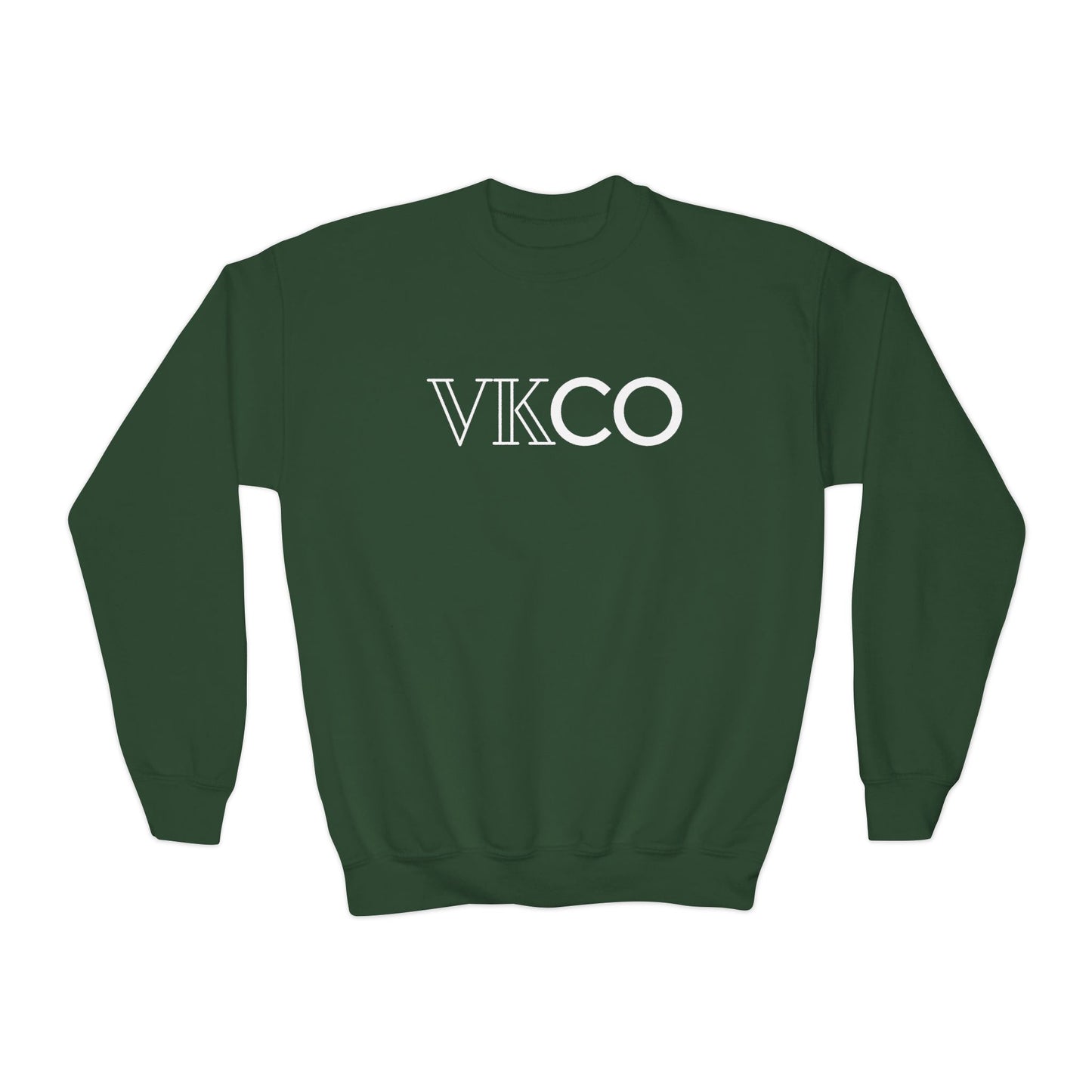 Youth Crewneck Sweatshirt — VKCO Logo Minimalist Kids Pullover