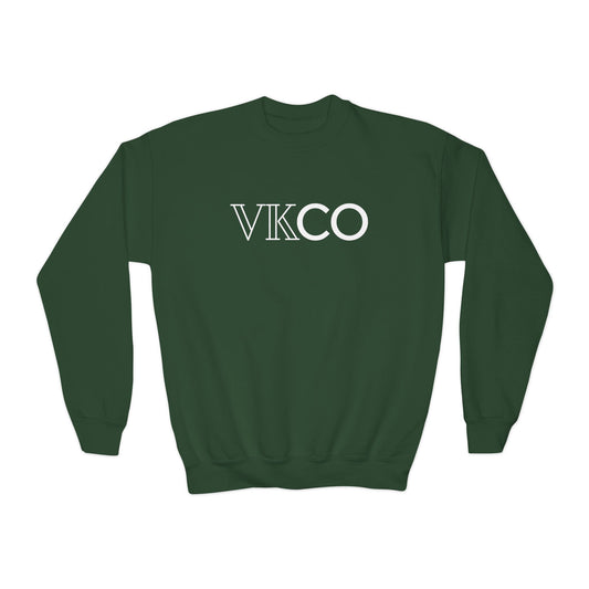 Youth Crewneck Sweatshirt — VKCO Logo Minimalist Kids Pullover
