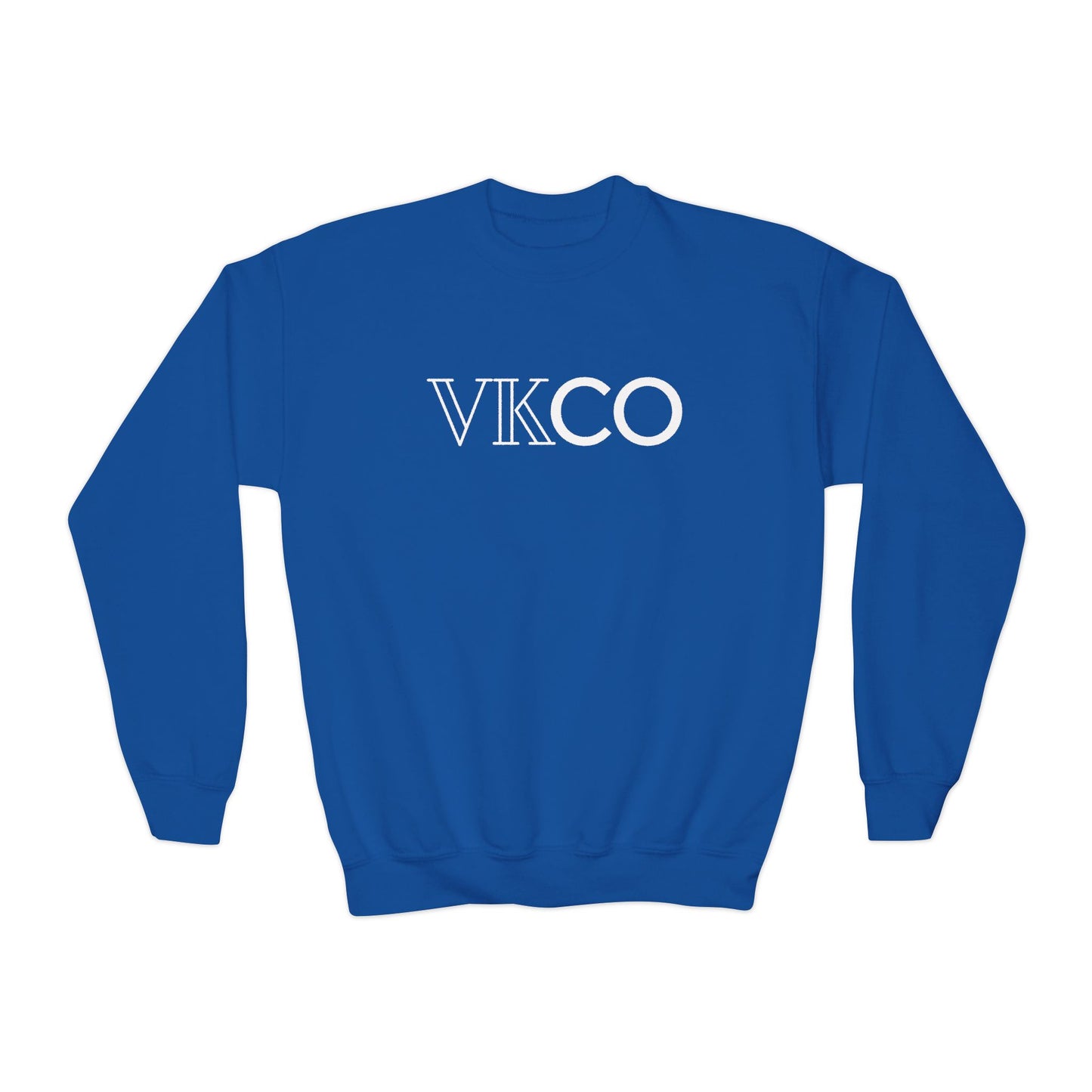 Youth Crewneck Sweatshirt — VKCO Logo Minimalist Kids Pullover
