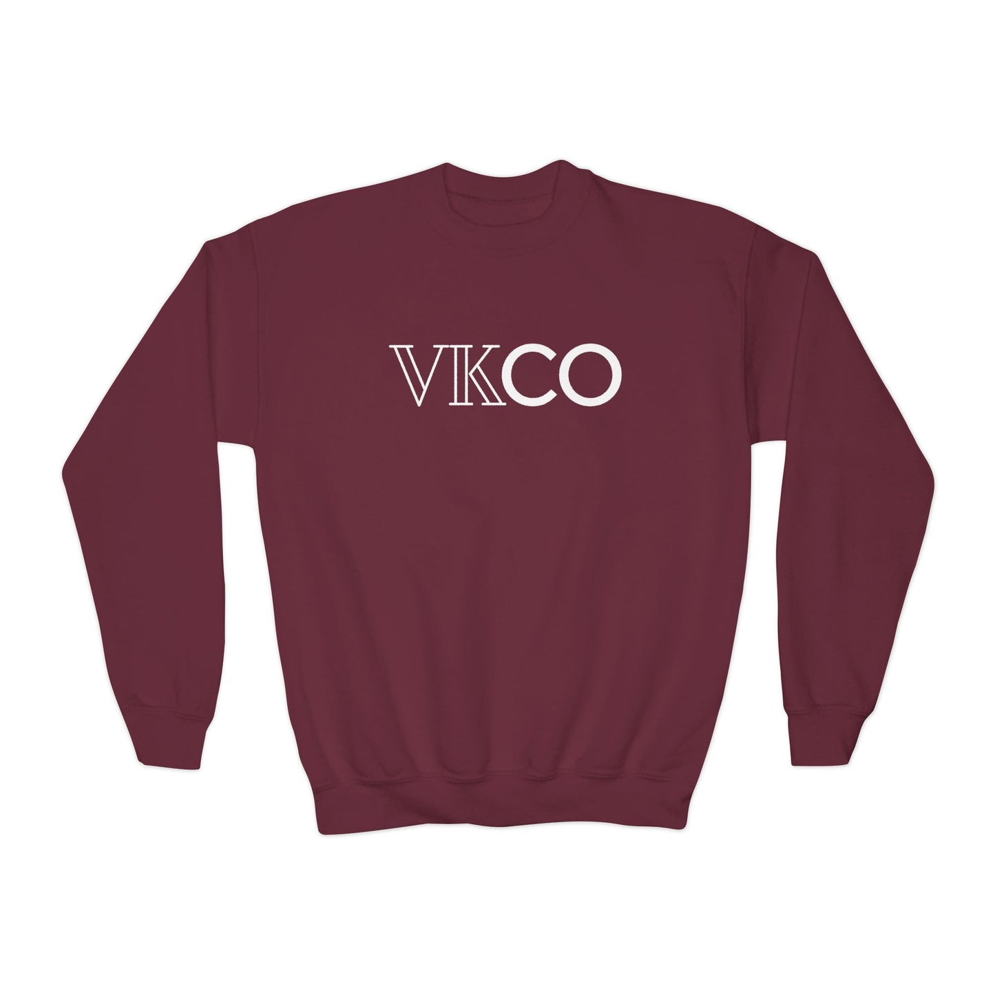 Youth Crewneck Sweatshirt — VKCO Logo Minimalist Kids Pullover