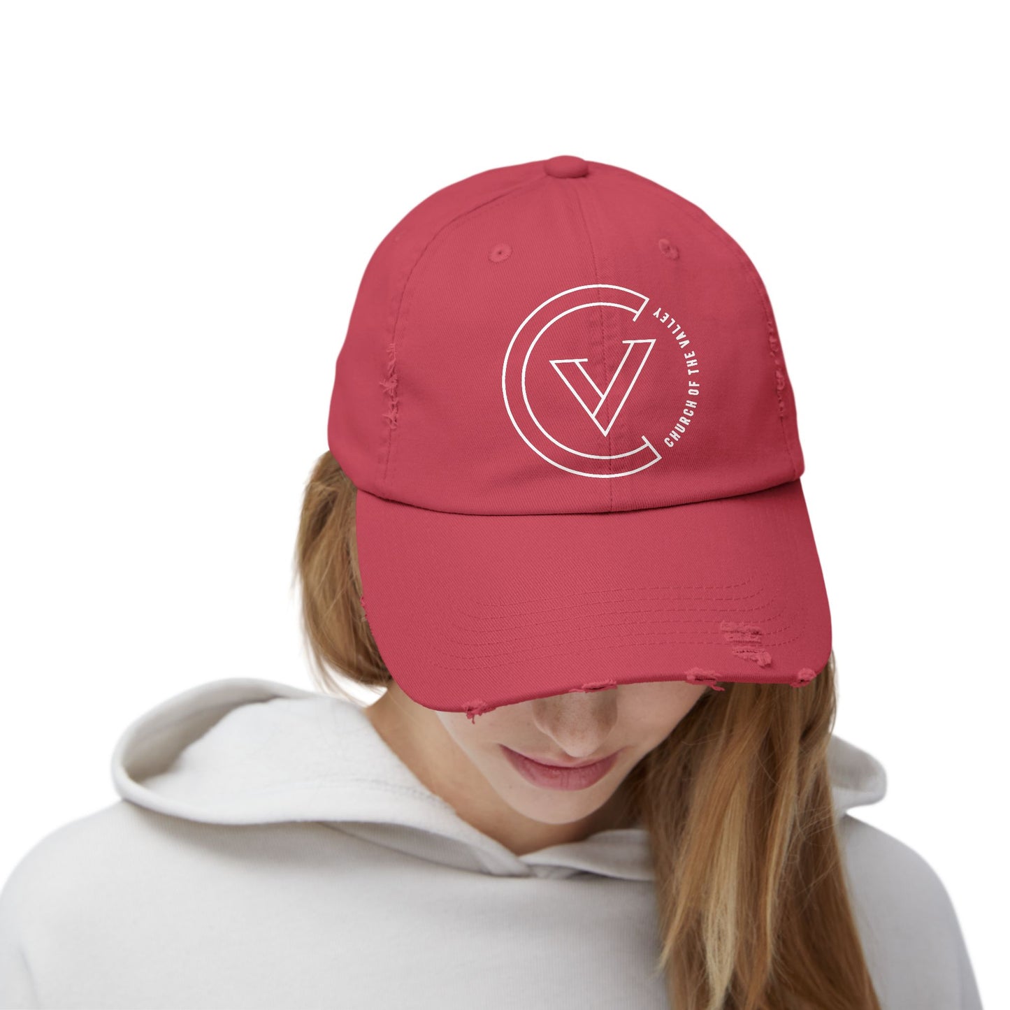 NEW COTV Distressed Cap (WHT)