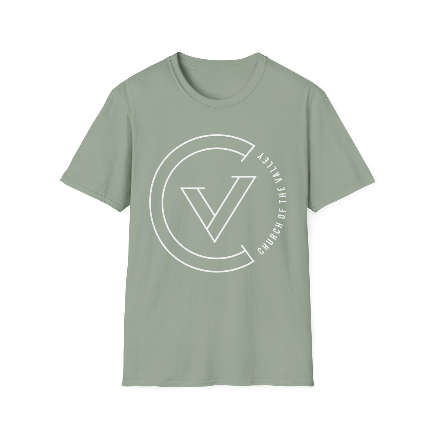 GILDAN White Logo COTV Tee
