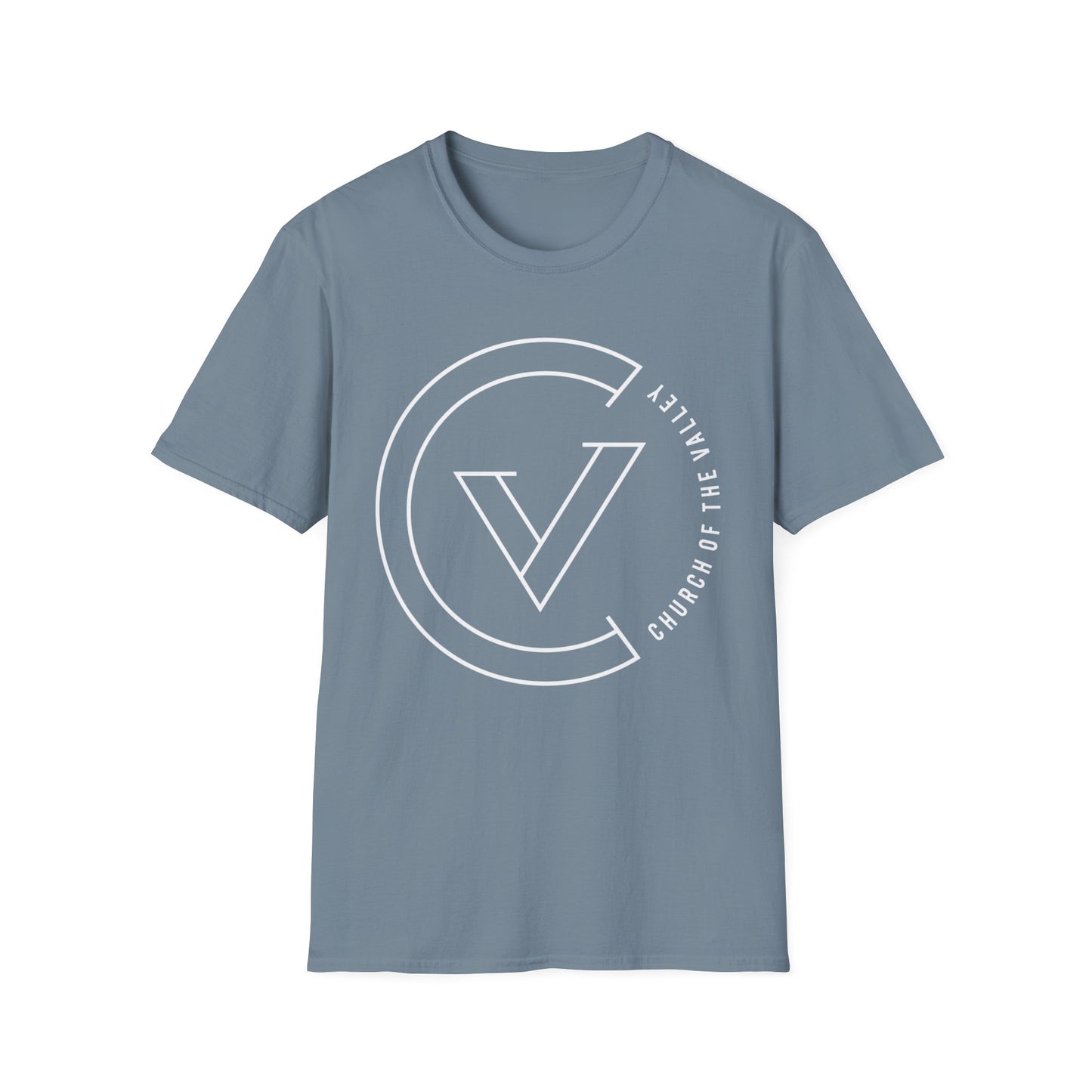 GILDAN White Logo COTV Tee