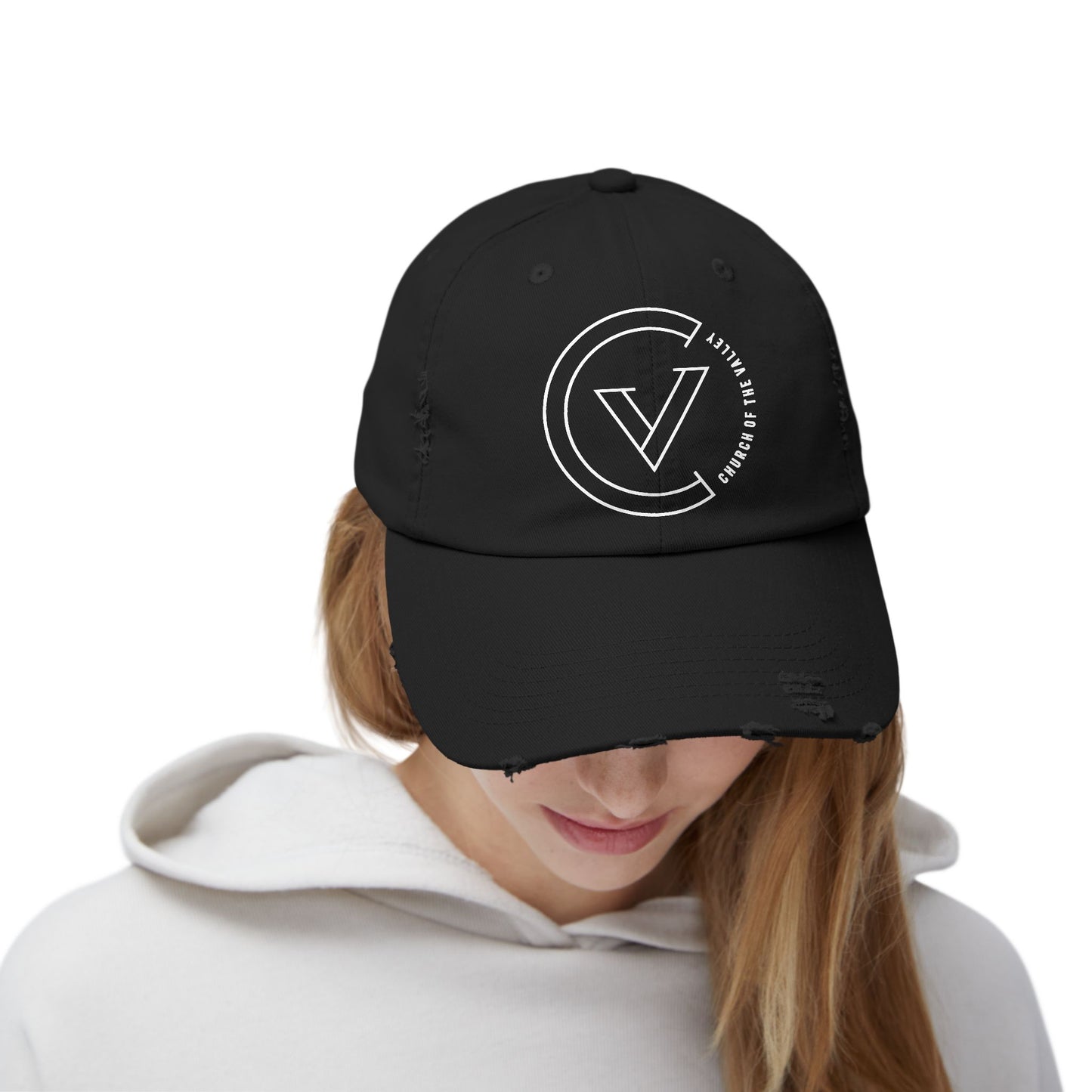 NEW COTV Distressed Cap (WHT)